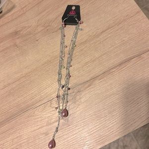 Paparazzi necklace and earrings
